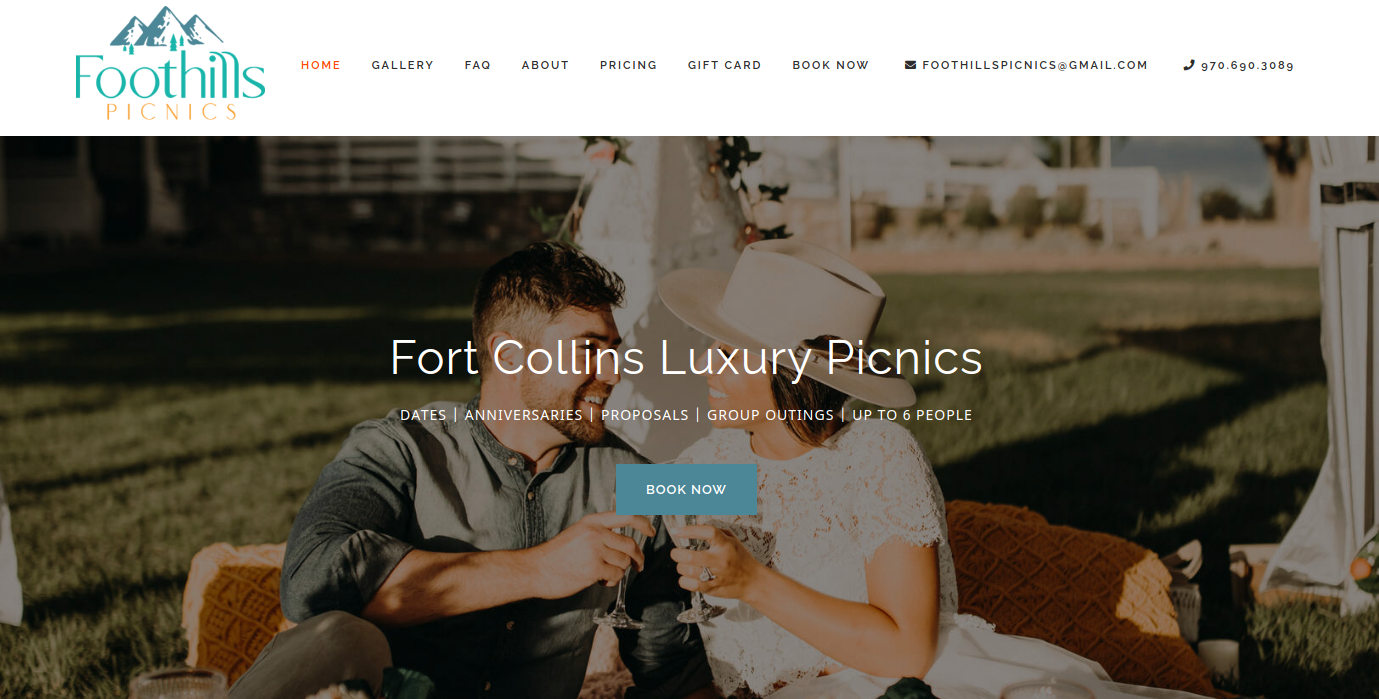 Fort Collins luxury picnics for dates, birthdays, engagements, anniversaries, and everything in-between. Perfect for couples, friends, and groups.